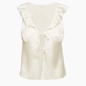 Aritzia Wilfred Tonka Satin Blouse